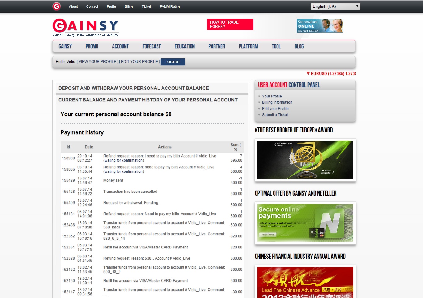 Gainsy forex broker review